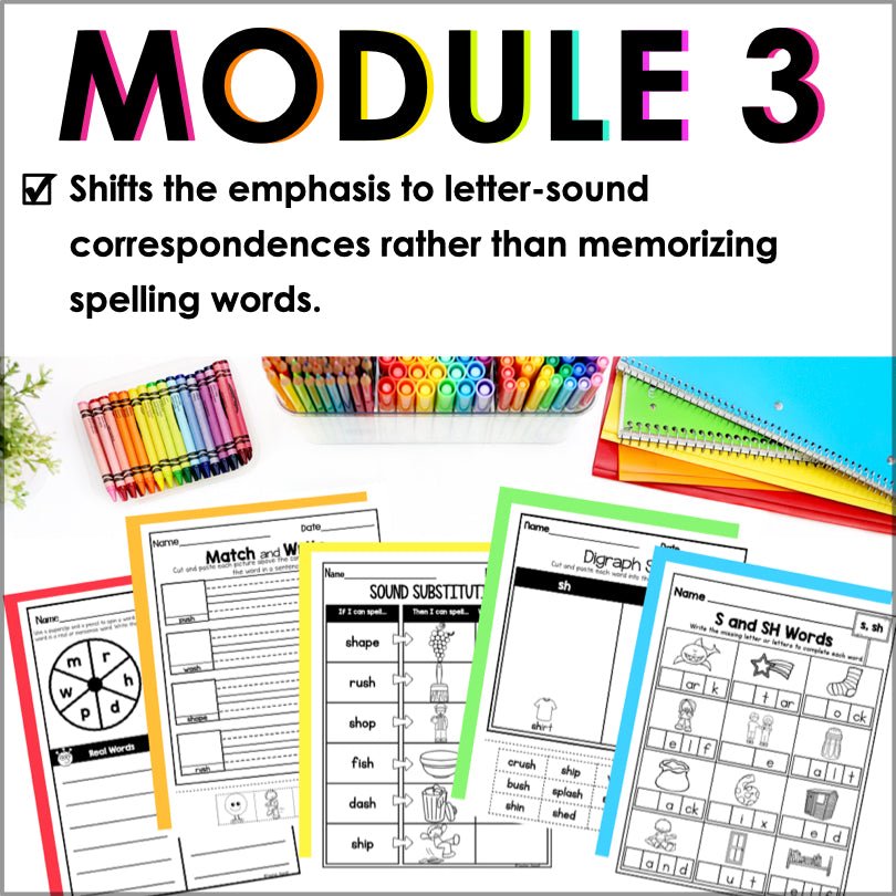 HMH Into Reading 1st Grade Spelling and Phonics Module 3 Supplement - Teacher Jeanell