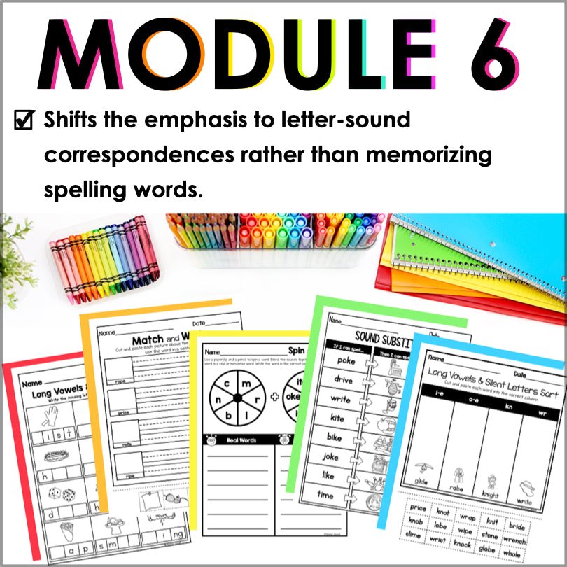 HMH Into Reading 1st Grade Spelling and Phonics Module 6 Supplement - Teacher Jeanell