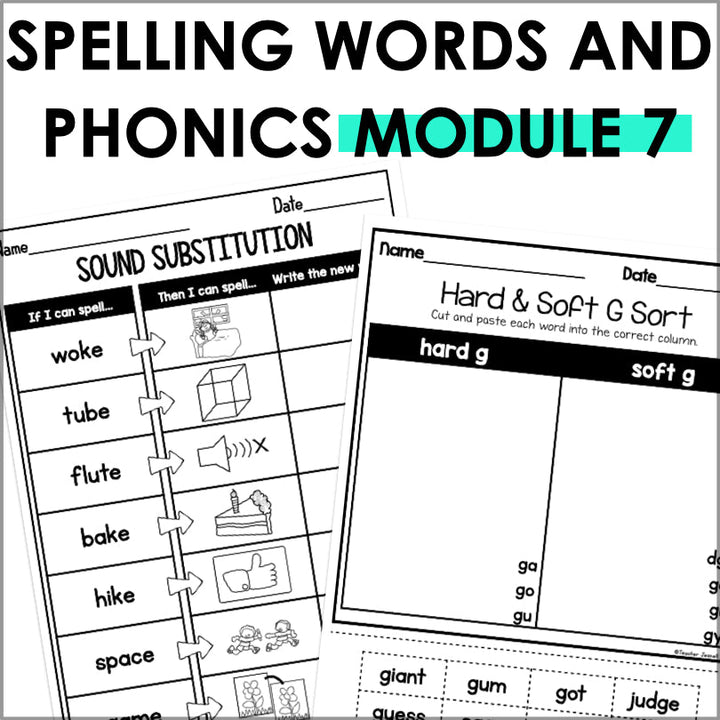 HMH Into Reading 1st Grade Spelling and Phonics Module 7 Supplement - Teacher Jeanell