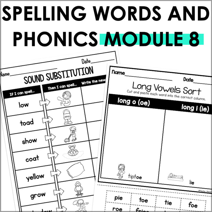 HMH Into Reading 1st Grade Spelling and Phonics Module 8 Supplement - Teacher Jeanell