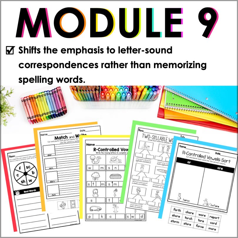 HMH Into Reading 1st Grade Spelling and Phonics Module 9 Supplement - Teacher Jeanell
