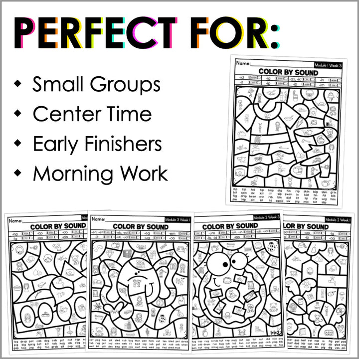 HMH Into Reading Color by Code First Grade Phonics and Spelling Words Supplemental Resource - Teacher Jeanell