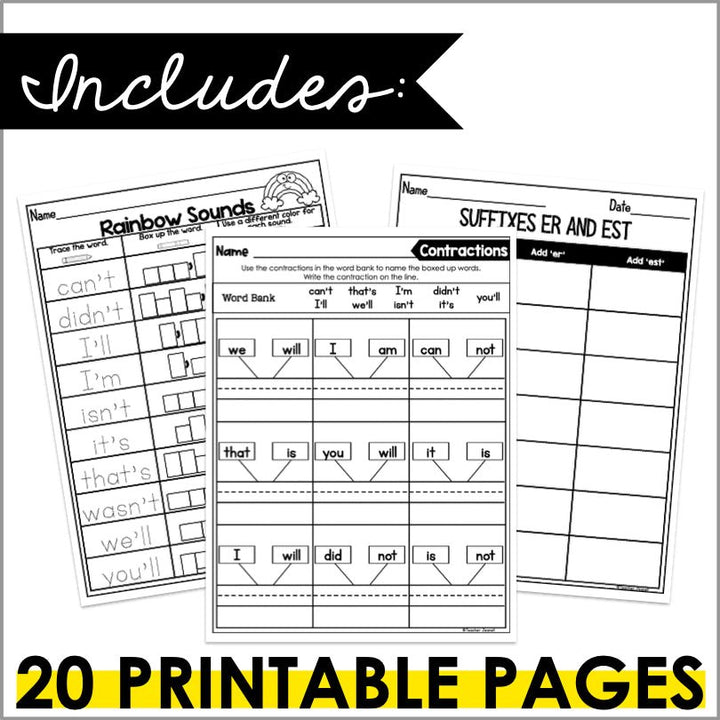 HMH Into Reading First Grade Spelling and Phonics Module 10 Supplement - Teacher Jeanell