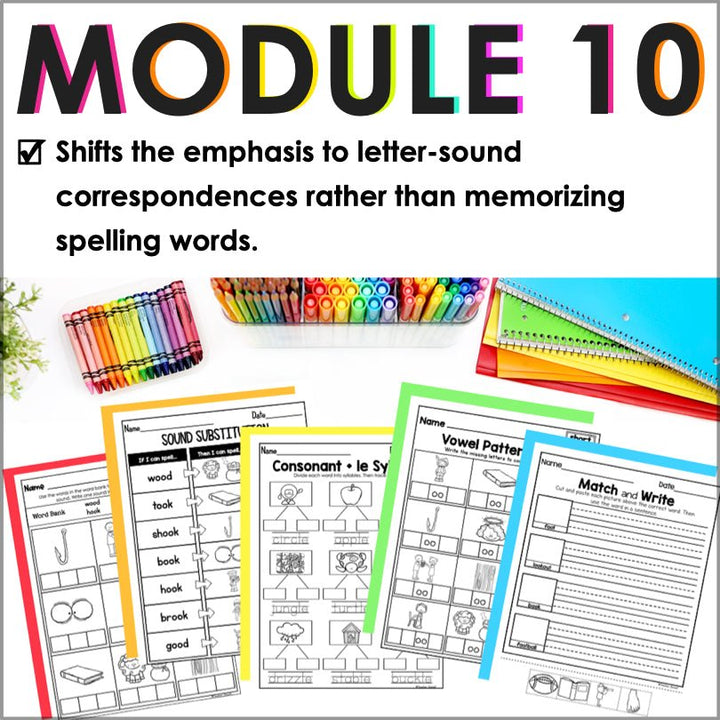 HMH Into Reading First Grade Spelling and Phonics Module 10 Supplement - Teacher Jeanell