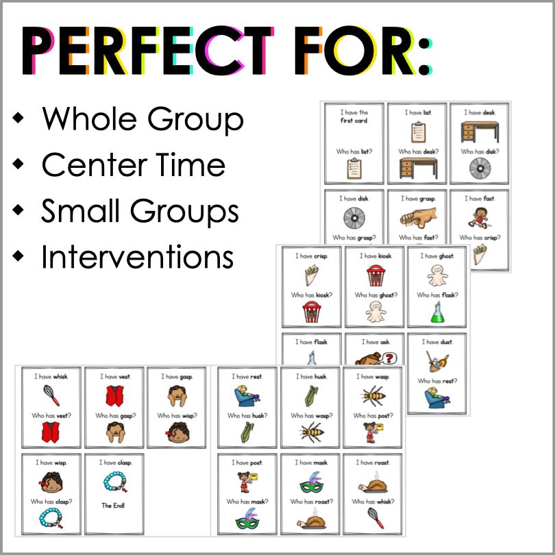 I Have, Who Has Phonics Game Bundle 1 (25 Sets) - Teacher Jeanell