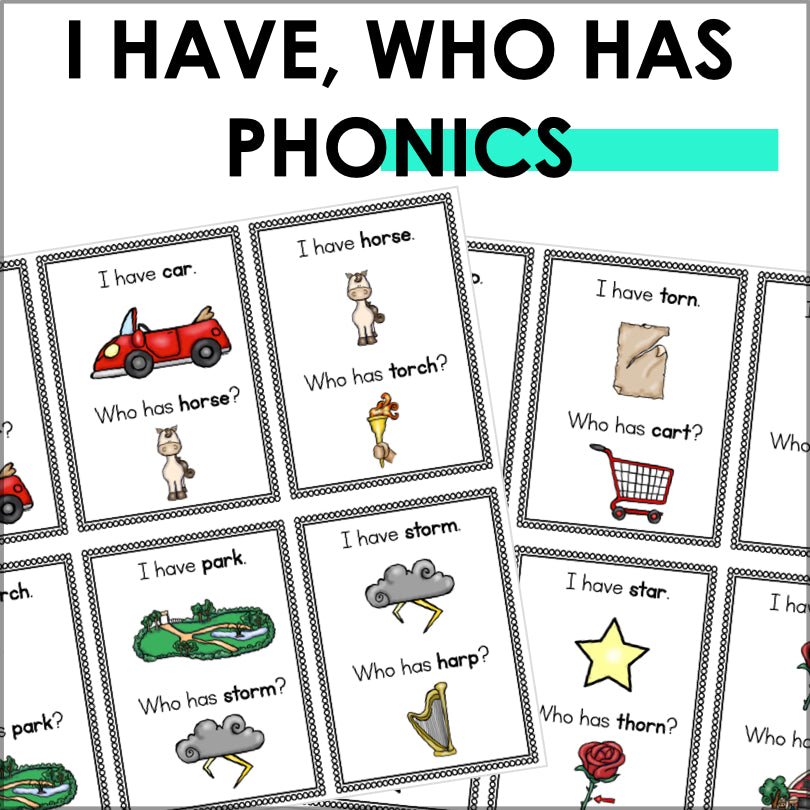 I Have, Who Has Phonics Game Bundle 2 (14 Sets) - Teacher Jeanell