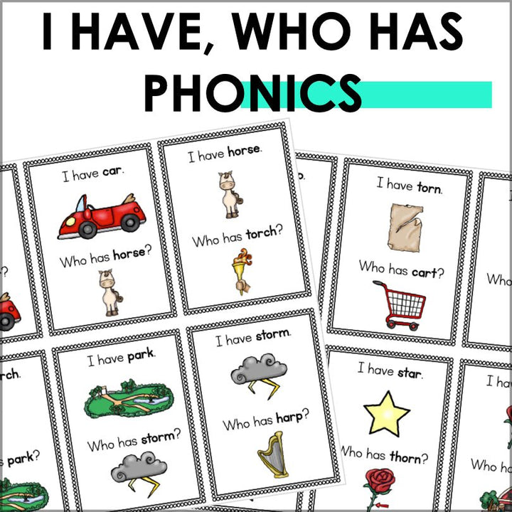 I Have, Who Has Phonics Game Bundle 2 (14 Sets) - Teacher Jeanell