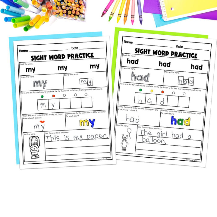 Into Reading 1st Grade Sight Word Practice Module 1 Supplement - Heart Words - Teacher Jeanell
