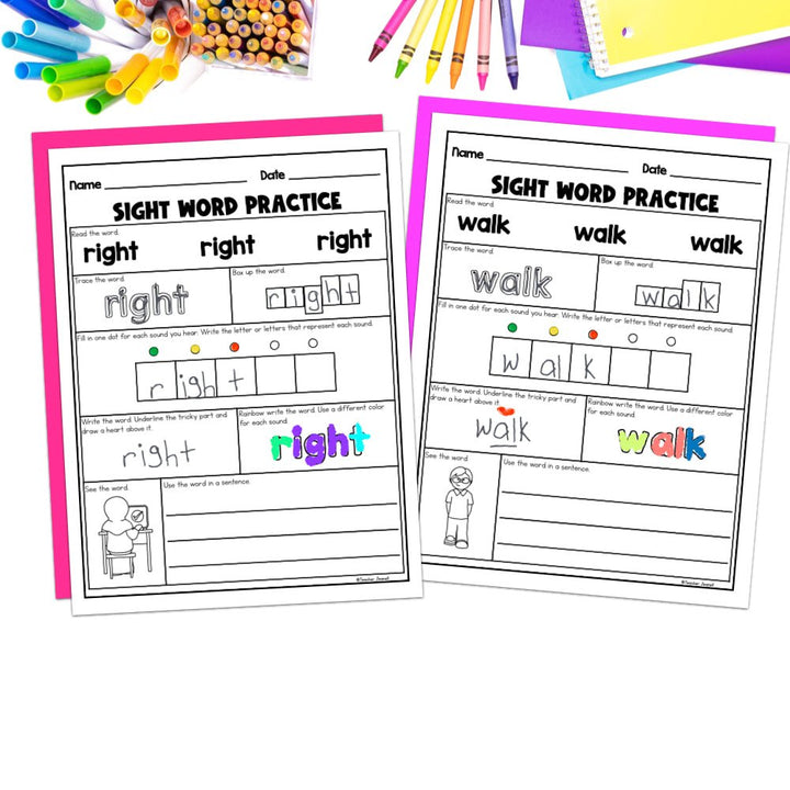 Into Reading 1st Grade Sight Word Practice Module 11 Supplement -Heart Words - Teacher Jeanell