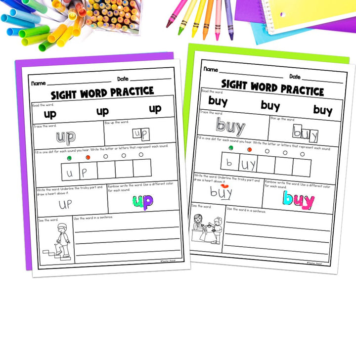 Into Reading 1st Grade Sight Word Practice Module 2 Supplement - Heart Words - Teacher Jeanell