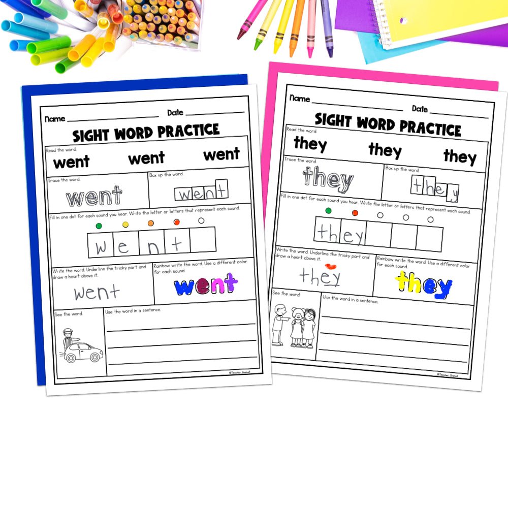 Into Reading 1st Grade Sight Word Practice Module 3 Supplemental Resource - Heart Words - Teacher Jeanell