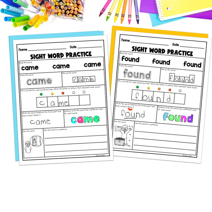 Into Reading 1st Grade Sight Word Practice Module 5 Supplement - Heart Words - Teacher Jeanell