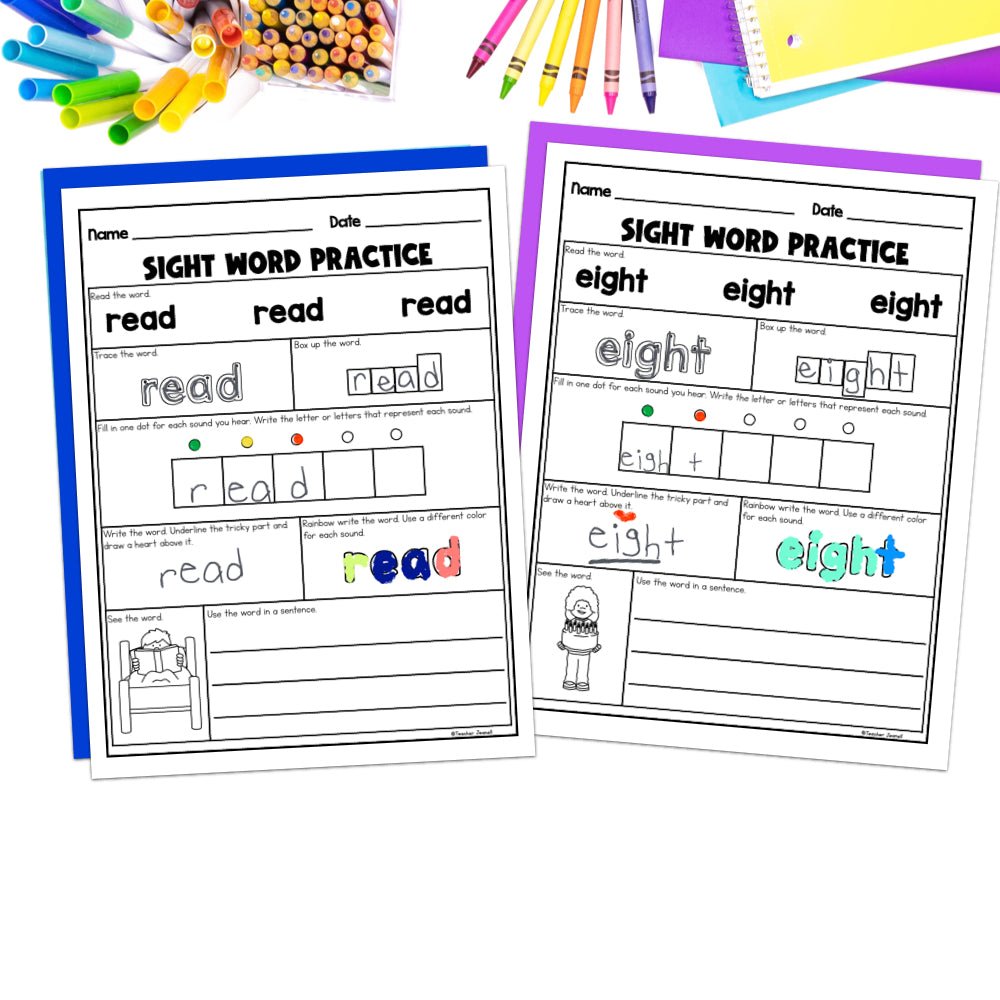 Into Reading 1st Grade Sight Word Practice Module 6 Supplement - Heart Words - Teacher Jeanell