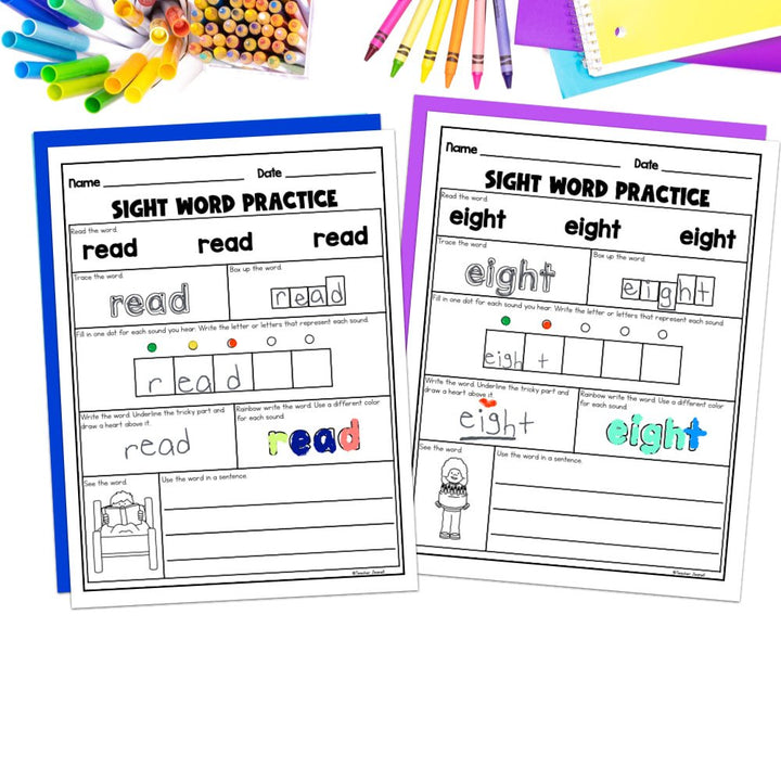 Into Reading 1st Grade Sight Word Practice Module 6 Supplement - Heart Words - Teacher Jeanell