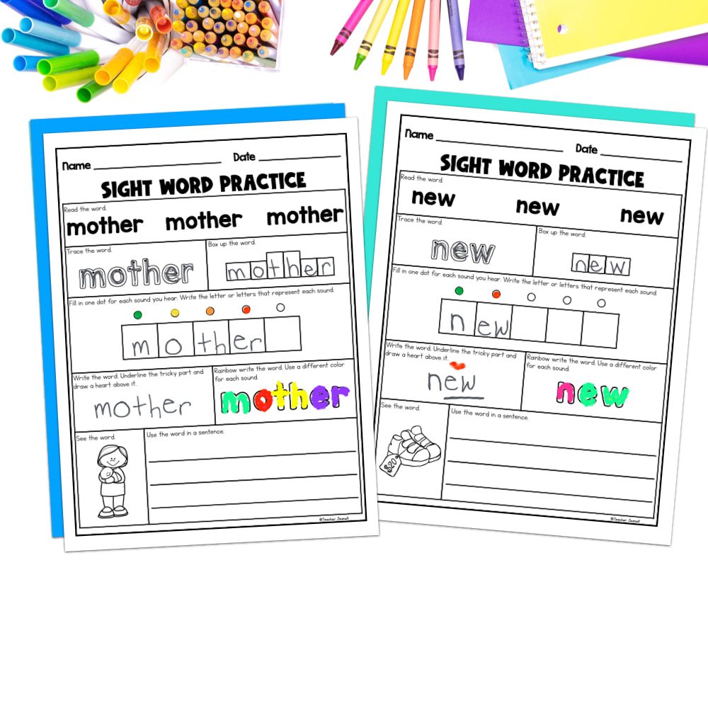 Into Reading 1st Grade Sight Word Practice Module 8 Supplement - Heart Words - Teacher Jeanell