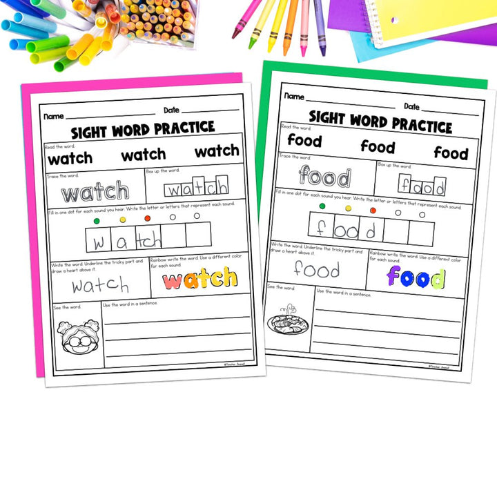Into Reading 1st Grade Sight Word Practice Module 9 Supplement - Heart Words - Teacher Jeanell