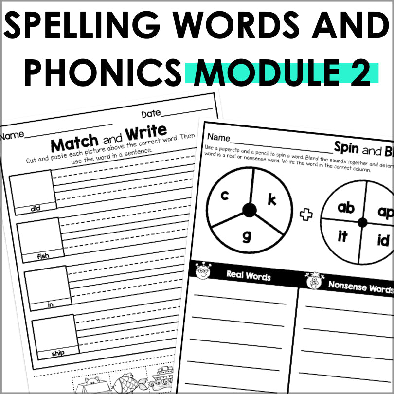 Into Reading 1st Grade Spelling and Phonics Module 2 Supplement - Teacher Jeanell