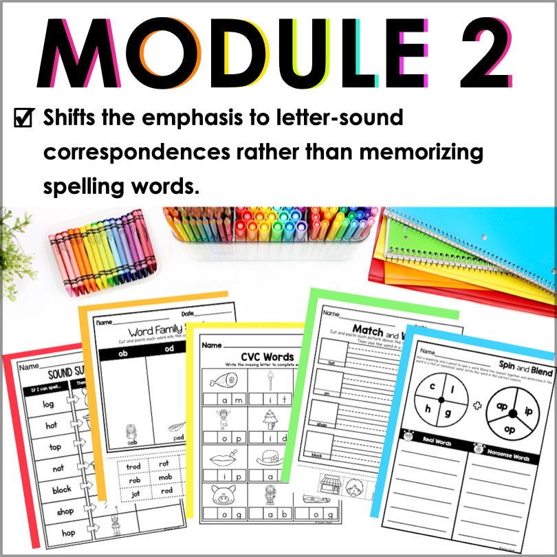 Into Reading 1st Grade Spelling and Phonics Module 2 Supplement - Teacher Jeanell