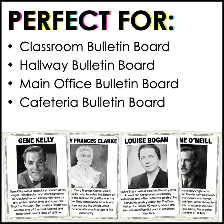 Irish American Heritage Month Bulletin Board Posters - Teacher Jeanell