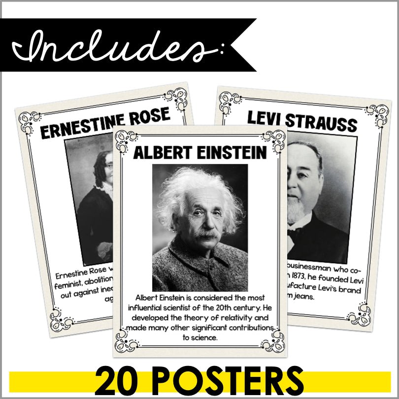Jewish American Heritage Month Poster Set - Teacher Jeanell