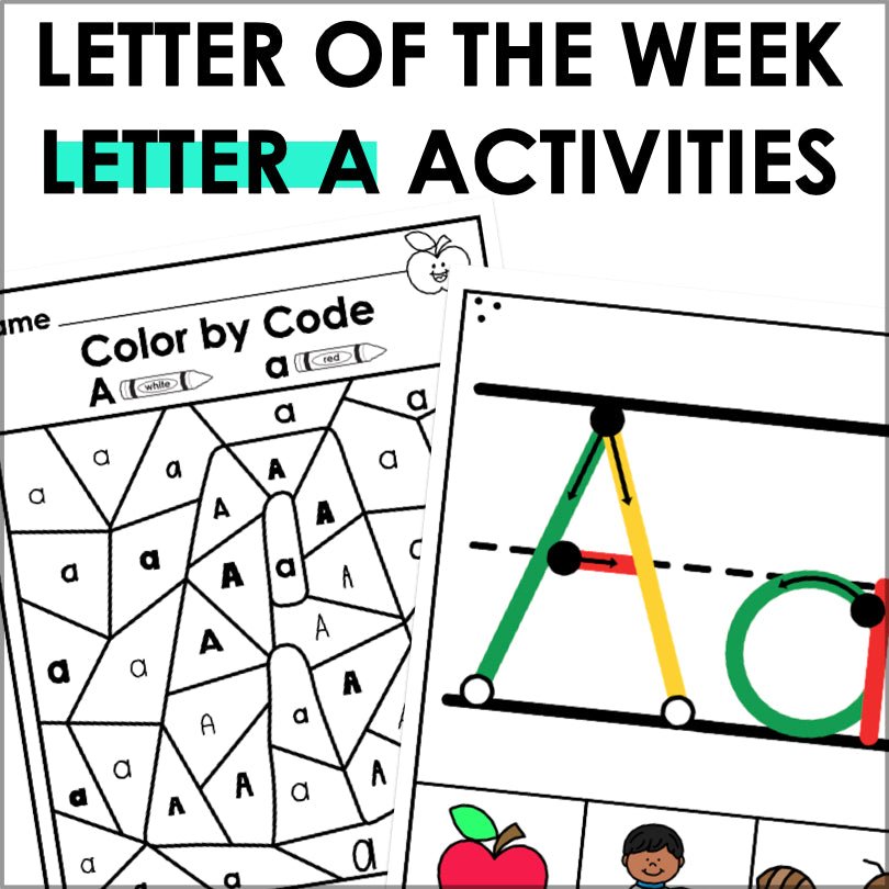 Letter A Activities | Letter of the Week Worksheets FREE - Teacher Jeanell