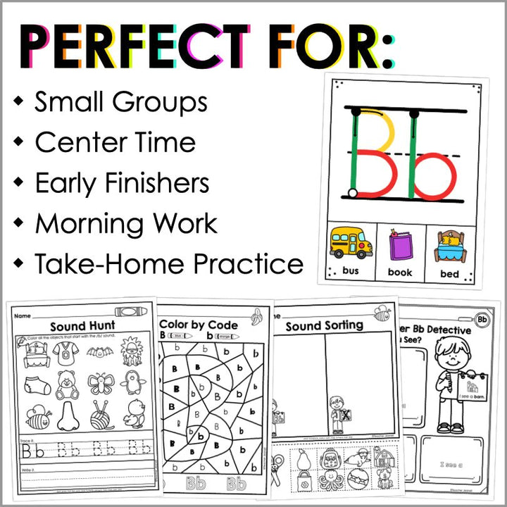 Letter B Activities | Letter of the Week Worksheets - Teacher Jeanell