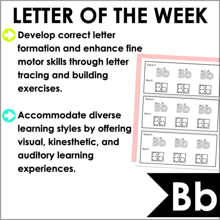 Letter B Activities | Letter of the Week Worksheets - Teacher Jeanell