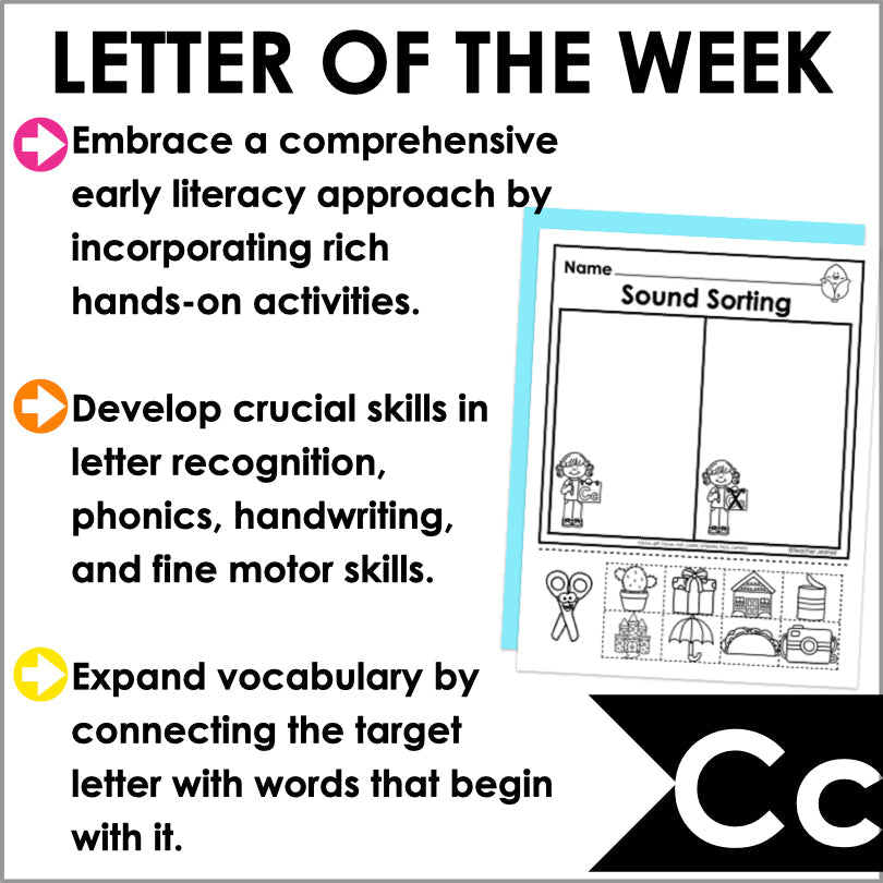 Letter C Activities | Letter of the Week Worksheets - Teacher Jeanell