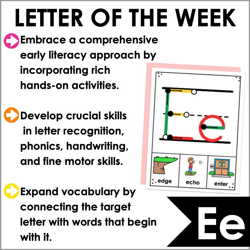 Letter E Activities | Letter of the Week Worksheets - Teacher Jeanell