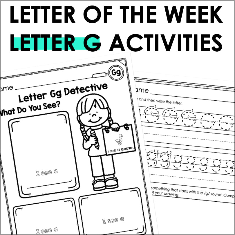 Letter G Activities | Letter of the Week Worksheets - Teacher Jeanell