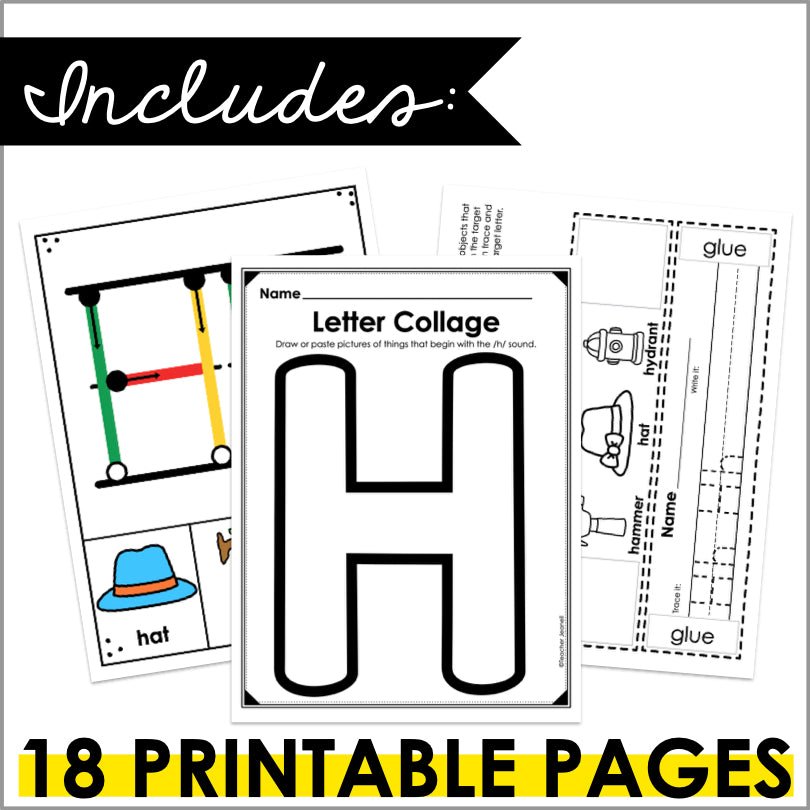 Letter H Activities | Letter of the Week Worksheets - Teacher Jeanell