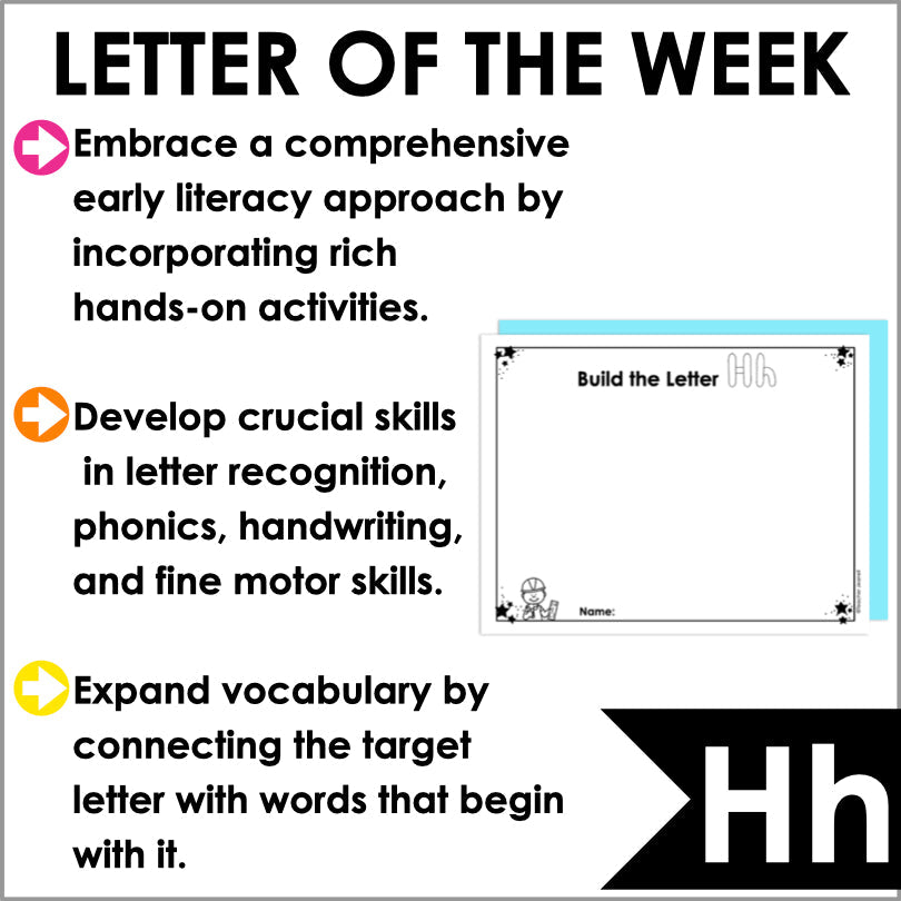Letter H Activities | Letter of the Week Worksheets - Teacher Jeanell