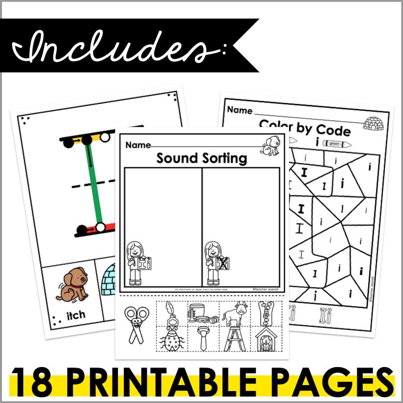 Letter I Activities | Letter of the Week Worksheets - Teacher Jeanell