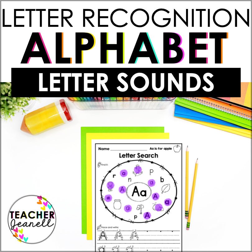 Letter Identification and Sounds Worksheets - Teacher Jeanell