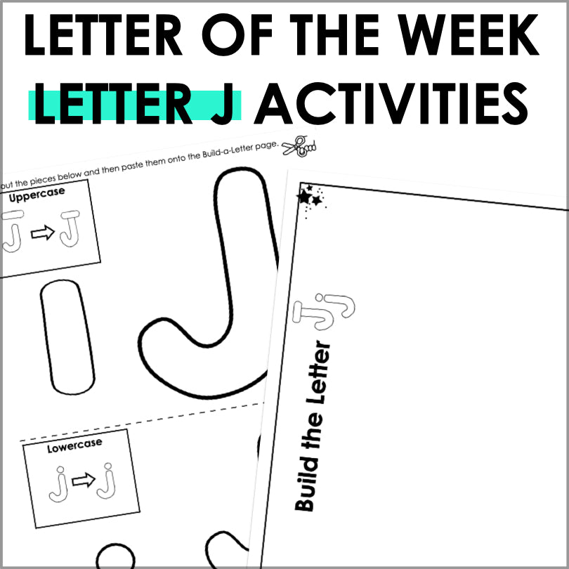 Letter J Activities | Letter of the Week Worksheets - Teacher Jeanell