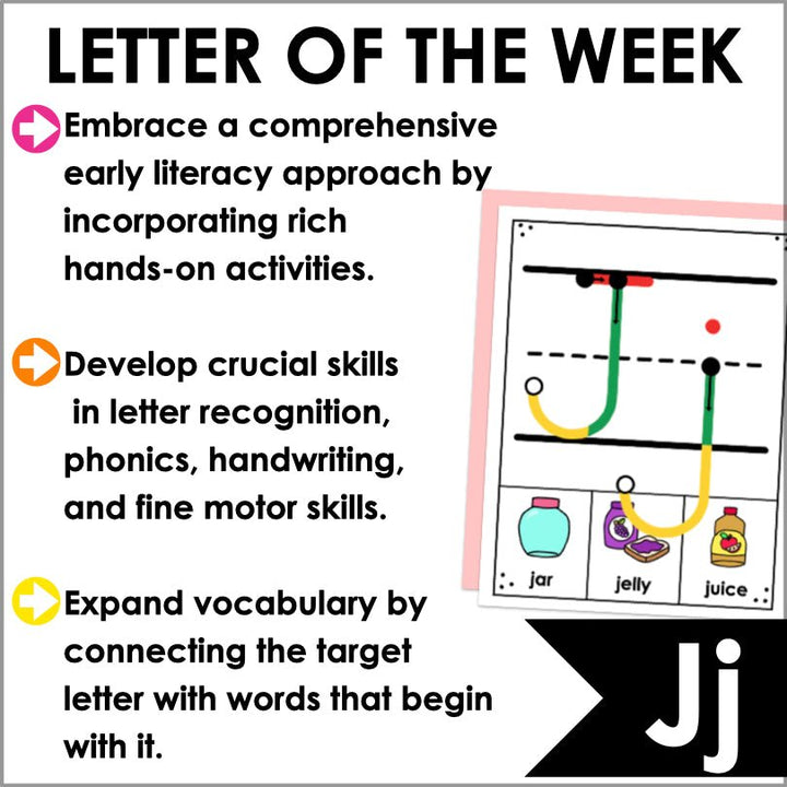 Letter J Activities | Letter of the Week Worksheets - Teacher Jeanell