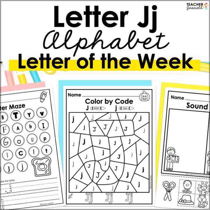 Letter J Activities | Letter of the Week Worksheets - Teacher Jeanell