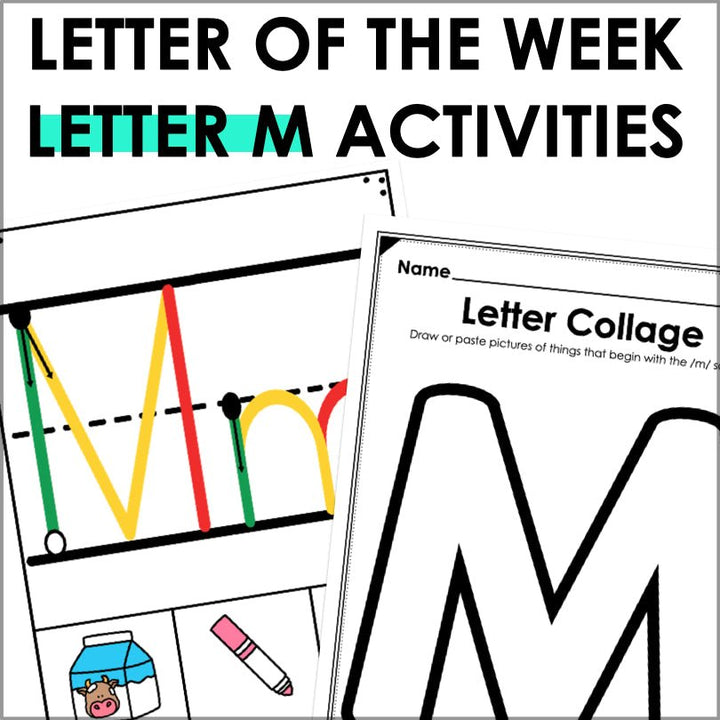 Letter M Activities | Letter of the Week Worksheets - Teacher Jeanell