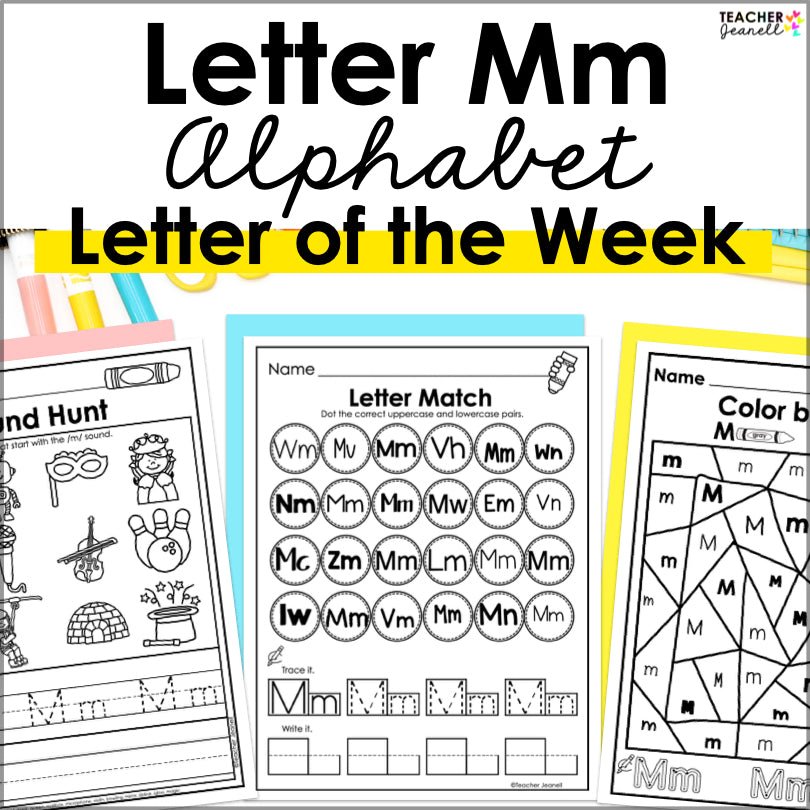Letter M Activities | Letter of the Week Worksheets - Teacher Jeanell
