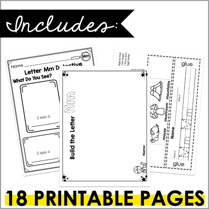 Letter M Activities | Letter of the Week Worksheets - Teacher Jeanell