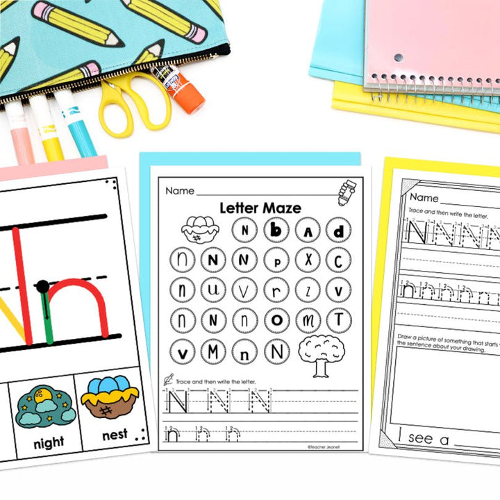 Letter N Activities | Letter of the Week Worksheets - Teacher Jeanell