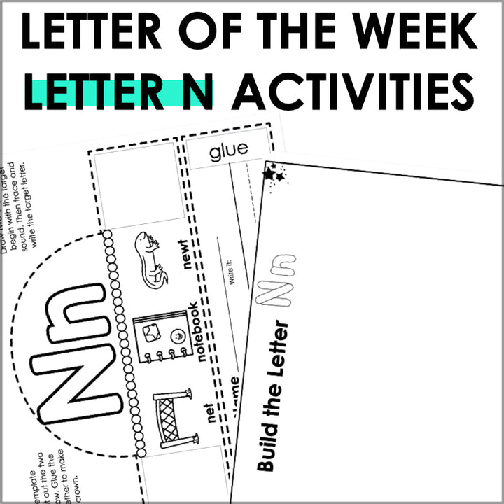 Letter N Activities | Letter of the Week Worksheets - Teacher Jeanell