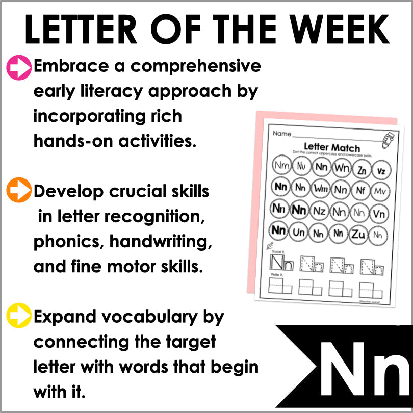 Letter N Activities | Letter of the Week Worksheets - Teacher Jeanell