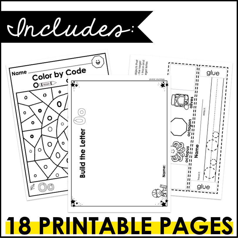 Letter O Activities | Letter of the Week Worksheets - Teacher Jeanell