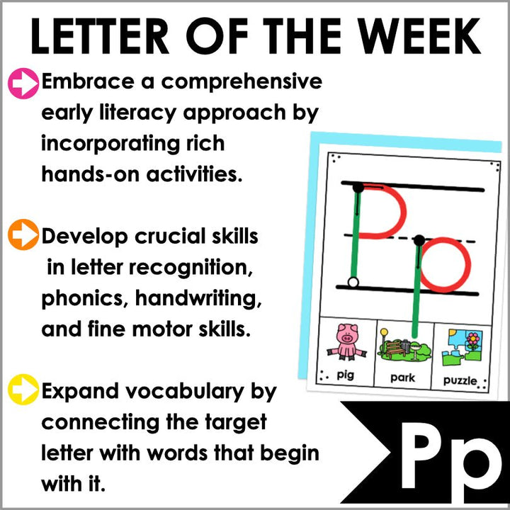 Letter P Activities | Letter of the Week Worksheets - Teacher Jeanell