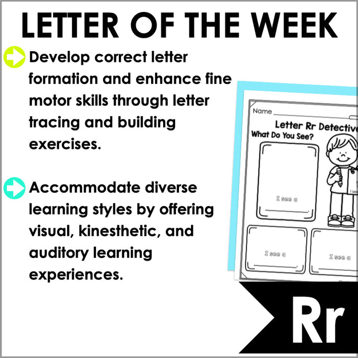 Letter R Activities | Letter of the Week Worksheets - Teacher Jeanell