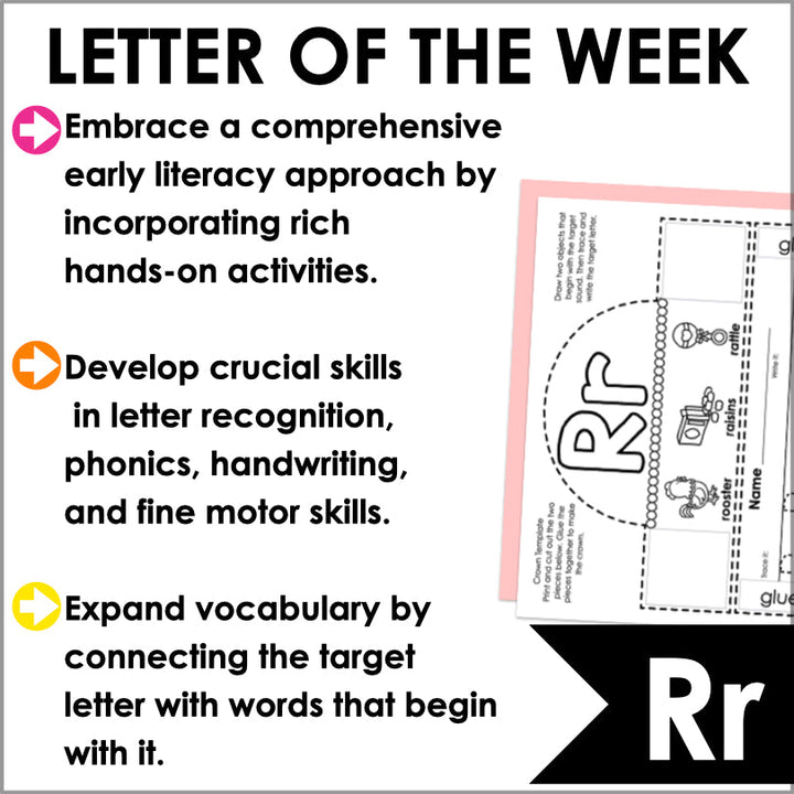 Letter R Activities | Letter of the Week Worksheets - Teacher Jeanell