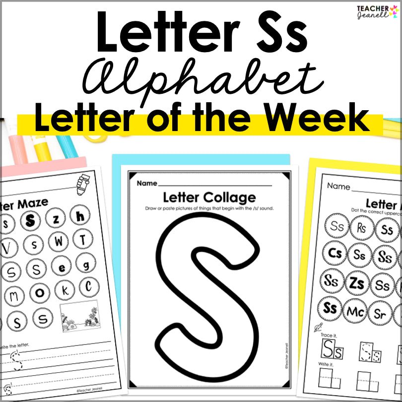 Letter S Activities | Letter of the Week Worksheets - Teacher Jeanell