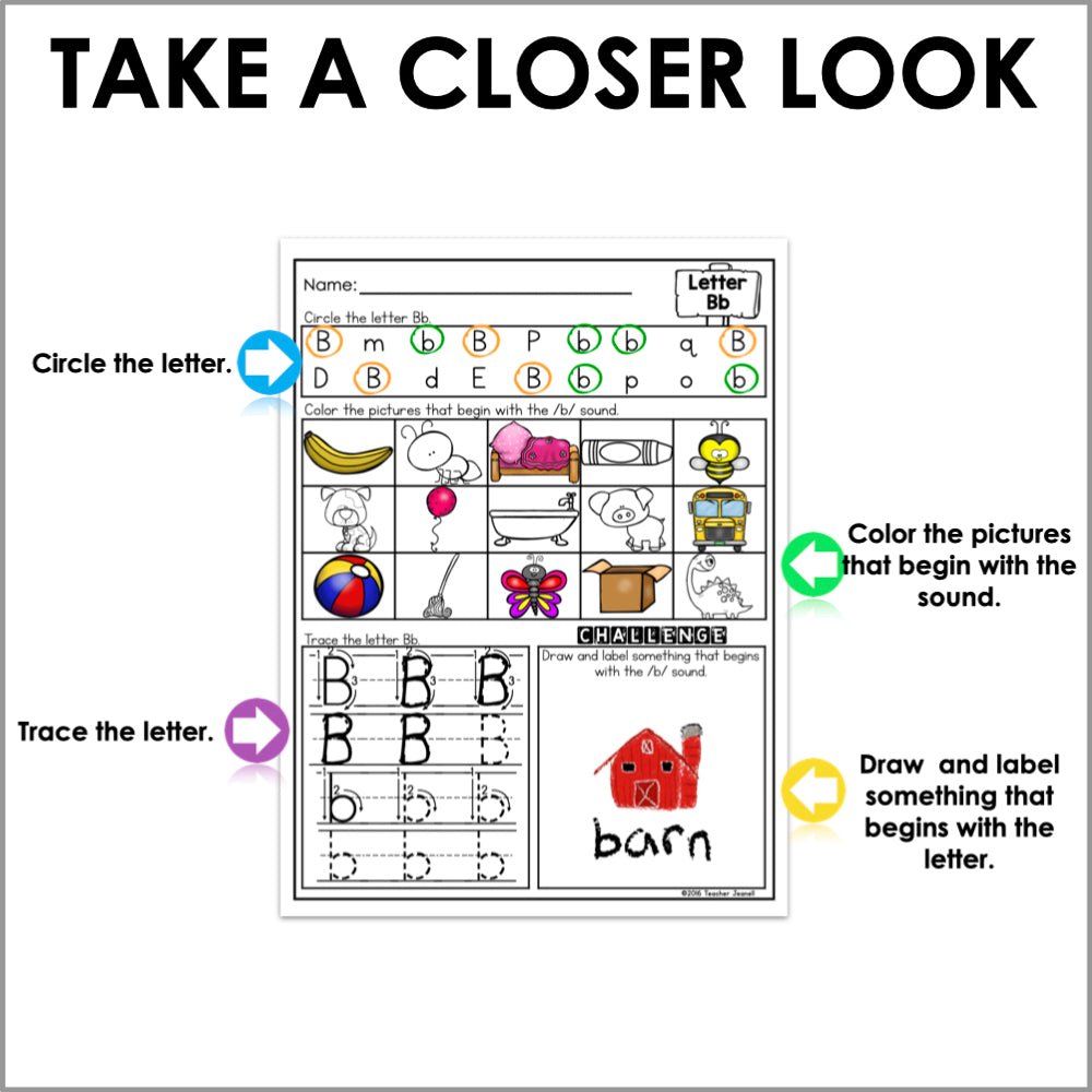 Letter Sounds and Letter Recognition - Teacher Jeanell