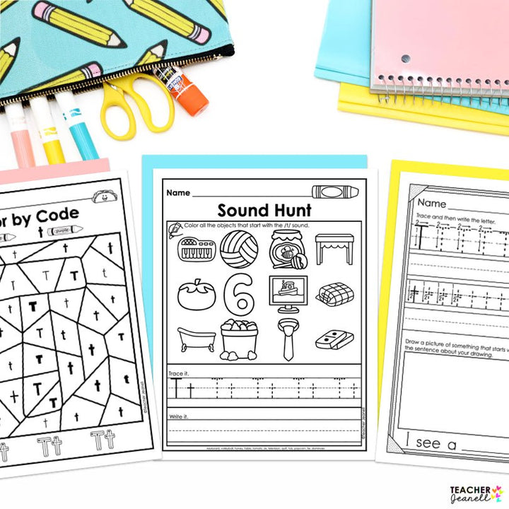 Letter T Activities | Letter of the Week Worksheets - Teacher Jeanell